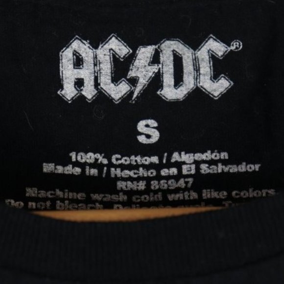 AC DC Back In Black Band Tee size S - Picture 2 of 5